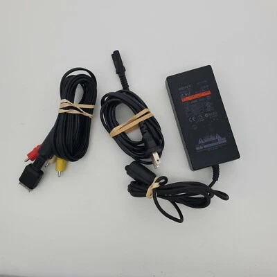 Authentic OEM PS2 Playstation 2 Slim 8.5V Power Supply Cord & Video Cable AC AV - Image 1 of 4