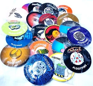 Set Of 20 Lootpins Power Rangers, Black Mirror, Glaga, Ninja Turtles And More - Picture 1 of 6