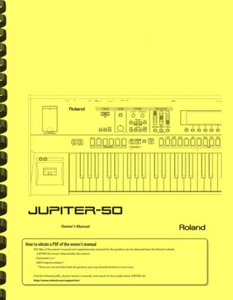 Roland Jupiter 50 Synthesizer Keyboard 3-in-1 OWNER'S MANUAL - Picture 1 of 7