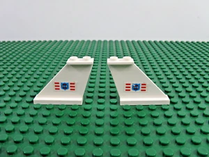 2x LEGO cola blanca 1x4x3 con logotipo de protección costera pegatinas izquierda derecha 6353#2340pb025L - Imagen 1 de 2