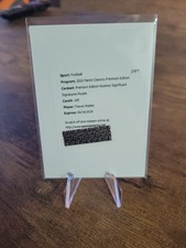 2022 Classics Premium Edition Significant Signatures Purple Travon Walker Auto!