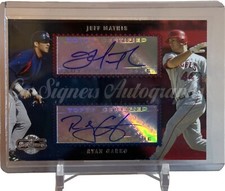 2006 Topps Co-Signers Dual Auto Card Jeff Mathis & Ryan Garko Angels & Indians