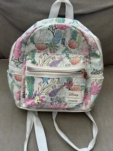 Loungefly Disney The Little Mermaid Under The Sea Mini Backpack Flounder - Picture 1 of 7