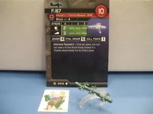 =Axis Allies War at Sea CONDITION ZEBRA Fi 167 24/40 with card= - Picture 1 of 1