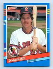1991 Donruss Donnie Hill California Angels #376