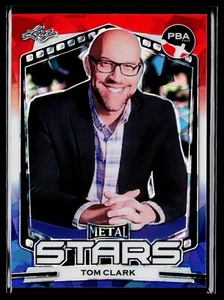 2024 Leaf Metal Stars PBA Bowling PBA-6 ~ Tom Clark ~ R/W/B CRACKED ICE #'d /3 - Picture 1 of 2
