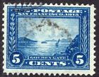 Scott #399 Golden Gate 5 ¢ 1915 Panama-Pazifische Ausgabe (Perf 12), sehr guter Zustand, gebraucht