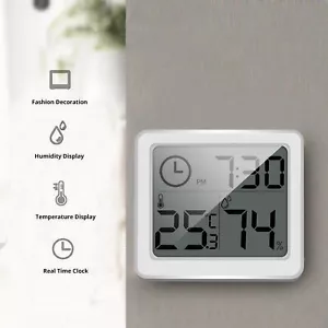 Termómetro digital LCD interior exterior higrómetro temperatura medidor de humedad - Imagen 1 de 12