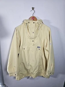 Schoffel Goretex Smock Jacket Men's Large Yellow Hooded Pullover Lined 42 - Picture 1 of 19
