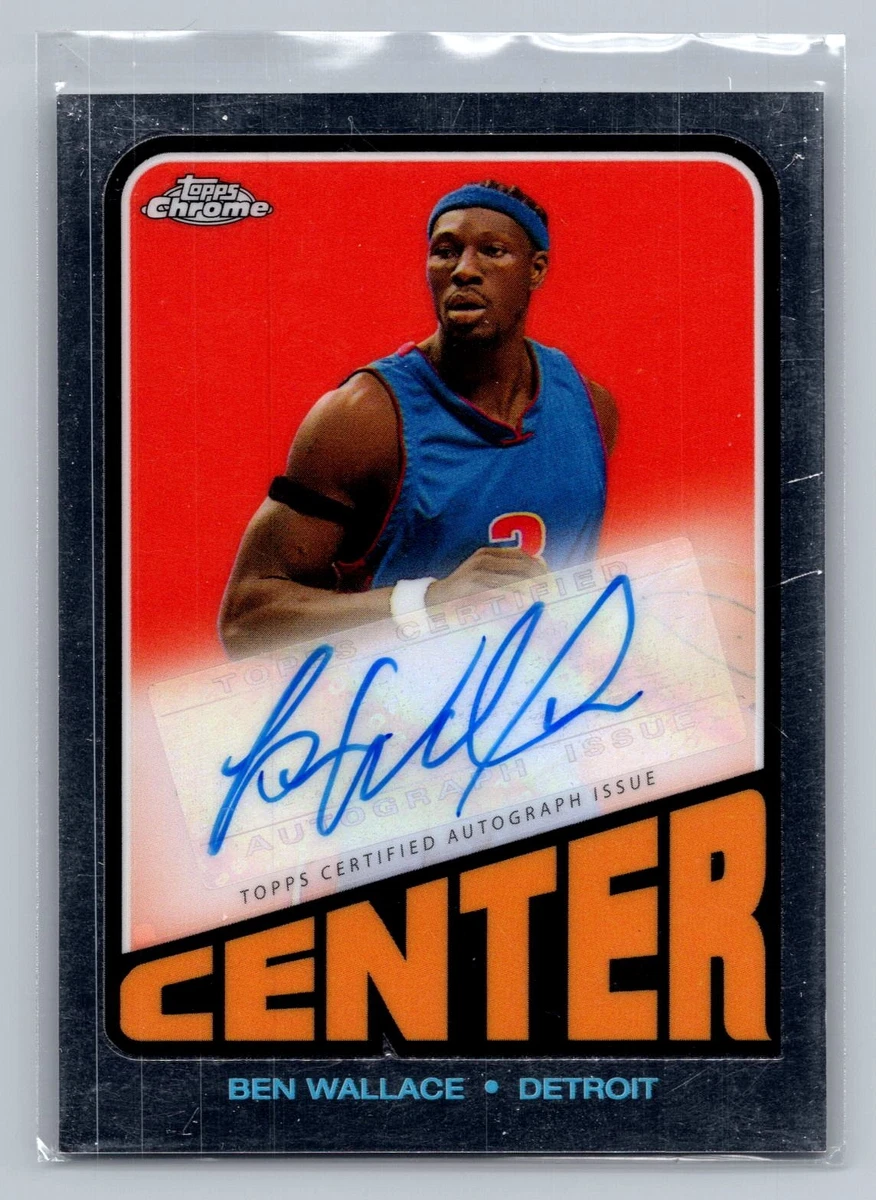 Ben Wallace Autographed Basketball Trading Cards & Accessories for