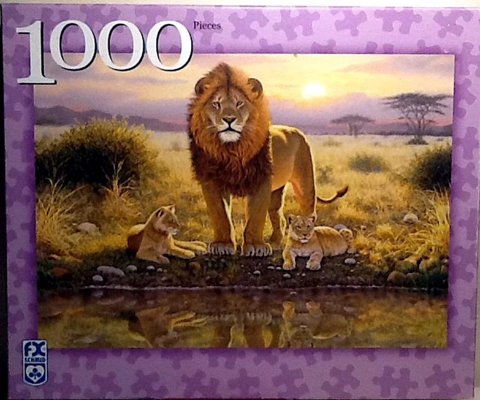 A Lion's Pride Meiklejohn Graphics 1000 pc 20" X 27" FX Schmid Made In Germany - Image 1 of 1