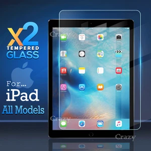 2X Tempered Glass Screen Protector For Apple iPad 10th 9th 8th 7th 6th Air mini - Picture 1 of 43