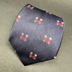 VTG Polo Ralph Lauren Necktie Tie Tennis Crowned 1967 All Over Silk Italy - Picture 1 of 5