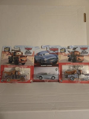 迪士尼 Pixar Road Rumbler Mater Crypto Buster Mater Finn McMissile 批量 3 件 — 第 1/4 张图片