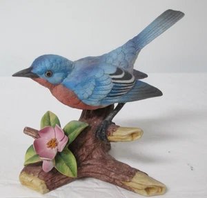 Vintage Andrea By Sadek Mountain Bluebird Ceramic Porcelain Bird Figurine #9973 - Picture 1 of 5