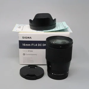 Sigma 16mm f/1.4 DC DN Contemporary Lens for Canon EF-M Mount - Picture 1 of 9