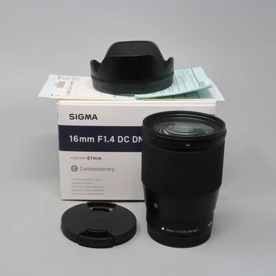 Sigma 16mm f/1.4 DC DN Contemporary Lens for Canon EF-M Mount - Image 1 of 4