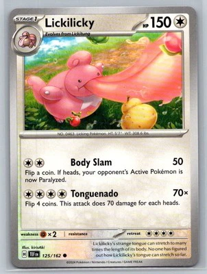 Lickilicky #125/162 SV05: Temporal Forces Common - Pokemon Cards G33 - Image 1 of 2