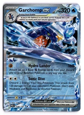 Pokémon - Garchomp ex - 038/182 SV04: Paradox Rift 038/182 HOLO - Image 1 of 2