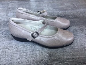 SAS Marie Mary Jane Damenschuhe Größe 10 Weite Beige Tripad Komfort Hergestellt in den USA - Bild 1 von 13
