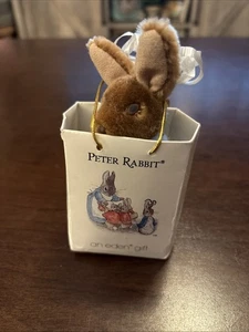 Bolso Original de Peluche Peter Rabbit Clip-On Juguetes Beatrix Potter Eden de Colección 1987 - Imagen 1 de 5