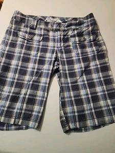 Red Head Mens Sz 42 Cargo Shorts Blue Plaid Preppy Summer Outdoor - Picture 1 of 23