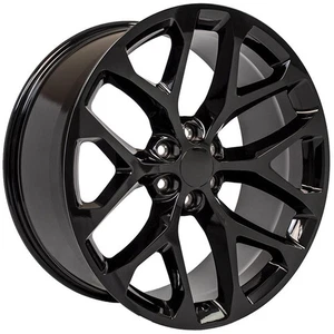 Gloss Black Wheel 24x10 for 1988-2023 Chevy Suburban 1500 - RVO2400 - Picture 1 of 3