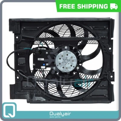 PARA 01-03 BMW 525I 528I 530I 540I M5 ESTILO OE AIRE ACONDICIONADO CONDENSADOR VENTILADOR REFRIGERACIÓN BM3113109 Foto 1 de 4