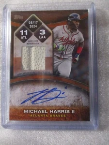 2025 Topps Series 2 Rounding the Bases Relic Auto Orange Michael Harris II /25 - Bild 1 von 9