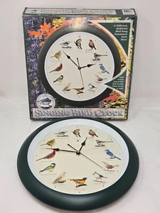 MARK FELDSTEIN SINGING BIRD QUARTZ WALL CLOCK 13" W/BOX - Picture 1 of 7