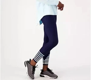 AB by Addison Bay Pattison Legging Size XS A481947 NAVY - Picture 1 of 1