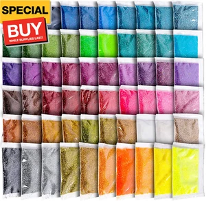 Fine Glitter YGDZ 60 Colors 300g Extra Fine Glitter for Crafts Bulk Glitter P... - Picture 1 of 7