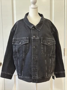 Giacca denim Edwin Jeans Alexa Irony nera L nuova con etichetta - Foto 1 di 10