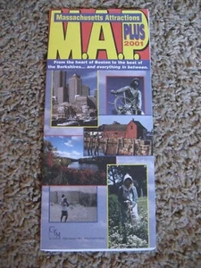 Massachusetts Attractions PLUS, M.A.P., from Boston to the Berkshires, 2001 - Picture 1 of 3