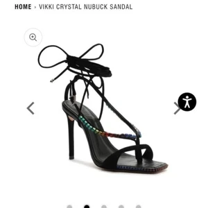Schutz Vicki crystal leather sandals - Picture 1 of 9