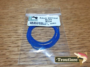 ADULT DAMSEL BODY BLUE - STANDARD SIZE - NEW HARELINE DUBBIN FLY TYING MATERIALS - Picture 1 of 4