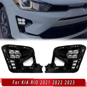 Par de luces antiniebla de circulación diurna LED DRL para Kia Rio 2021-2023 - Imagen 1 de 15