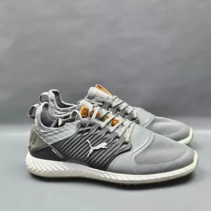 Puma Ignite PWRADAPT Caged Mens Golf Shoes Size 8.5 Gray Softspikes Sneakers - Picture 1 of 10