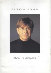 Elton John "Made In England" 1995 North America Tour Program VG Condition - Picture 1 of 2