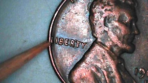 👀1961 Lincoln Penny Error/L on Rim/ 🗽 crooked/W in WE on rim/ 🏛️ errors - Picture 1 of 15