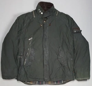 Barbour Wax Jacket Pabay Sage Green Medium Gold Standard Country Coat - Picture 1 of 9