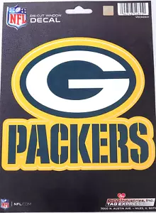 NFL Green Bay Packers - 4 3/4" x 5 1/4" Die Cut Window Decal, New - Picture 1 of 4