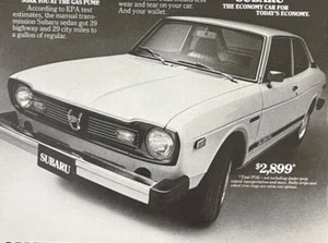 1976 Subaru sedan SEEC-T engine Vintage print ad ready to frame and display - Picture 1 of 2