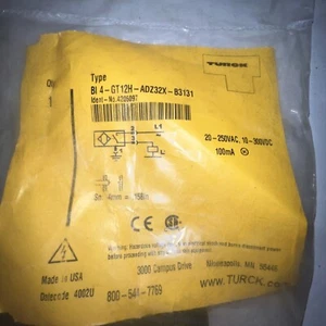 Turck BI 4-G12H-ADZ32X-B3131 Proximity Sensor 20-250AC. 10-300DC (SS33) - Picture 1 of 2