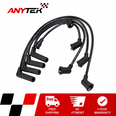 Spark Plug Ignition Wires Set -7mm for 1992-1995 Dodge Colt Eagle Summit L4 1.5L - Image 1 of 4