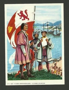 Christopher Columbus ESSO Explorer Sticker Card - Picture 1 of 1