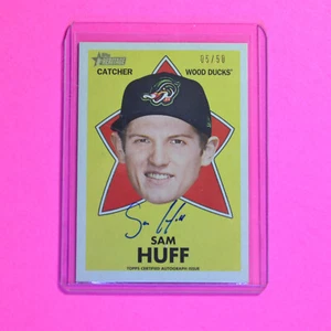 2020 Heritage Minor League Edition 1971 Topps All-Star Rookies /50 Sam Huff Auto - Picture 1 of 1