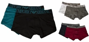 Boxer uomo EMPORIO ARMANI parigamba confezione 2 pezzi bipack elastico a vista e - Foto 1 di 20