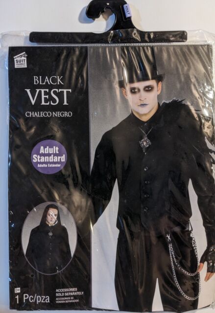 Fantasia masculina de vampiro muito legal, Preto, G 