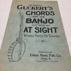 Union Music Pub. Co. 1919Guckerts accords pour banjo Toledo Ohio